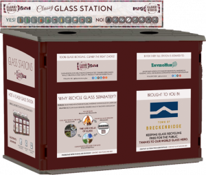 Glass Recycling Stations in Breckenridge.